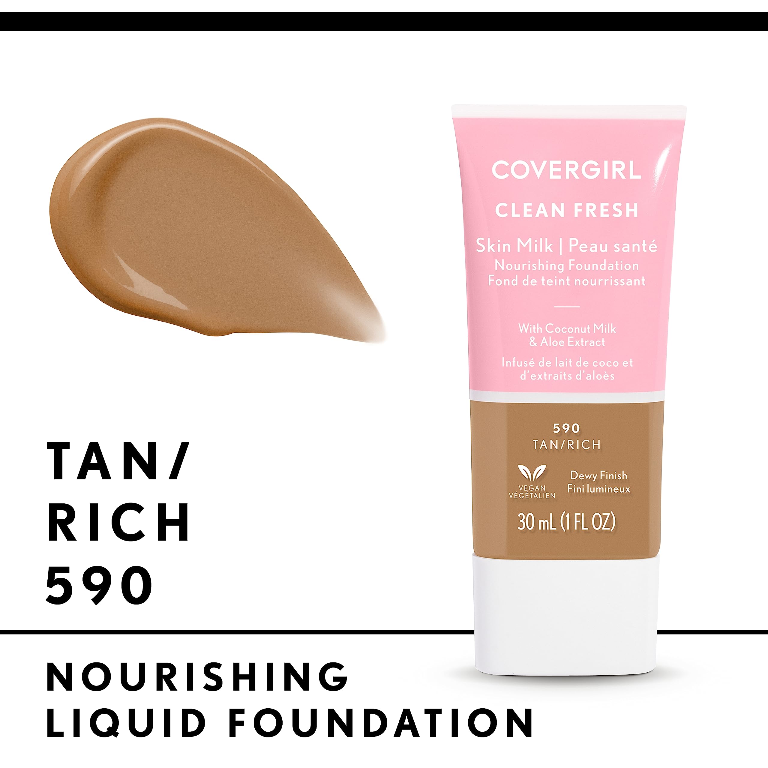 Foto 3 | Base De Maquillaje Covergirl Clean Fresh Skin Milk Bronce/rich 30 Ml - Venta Internacional.