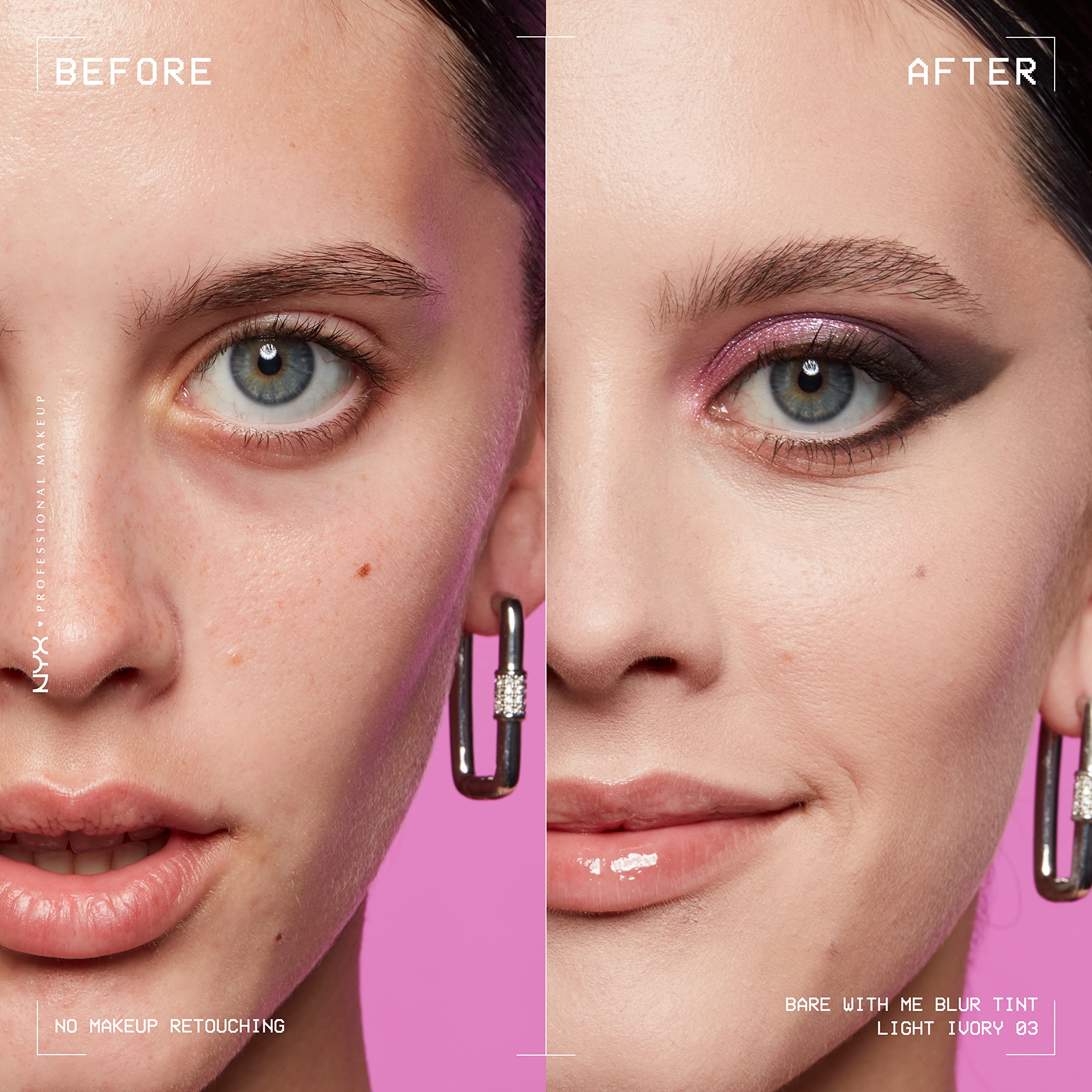 Foto 4 pulgar | Base Nyx Professional Makeup Bare With Me Blur Skin Tint - Venta Internacional.