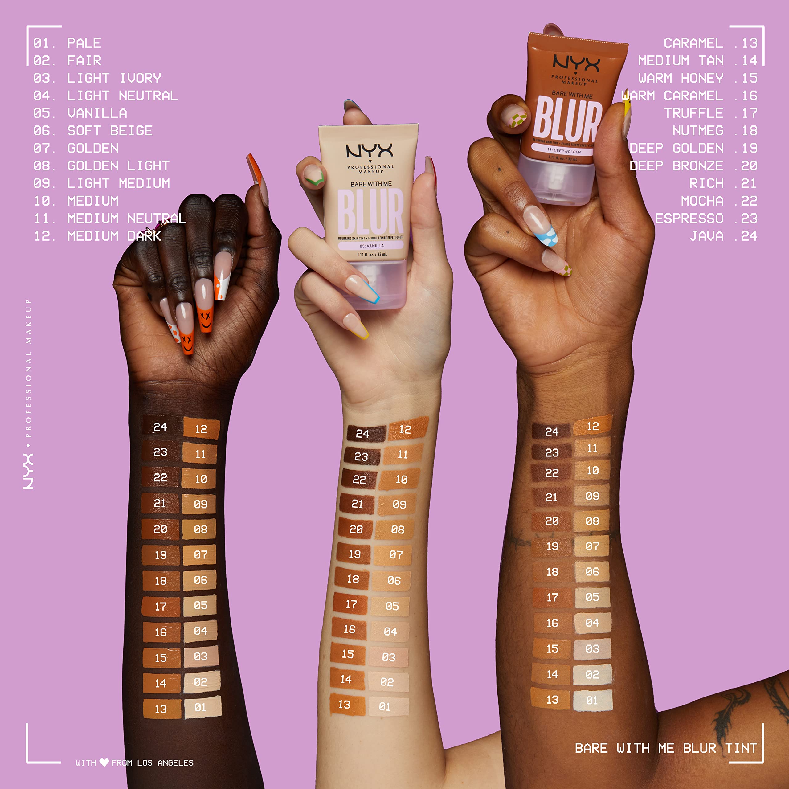 Foto 6 pulgar | Base Nyx Professional Makeup Bare With Me Blur Skin Tint - Venta Internacional.