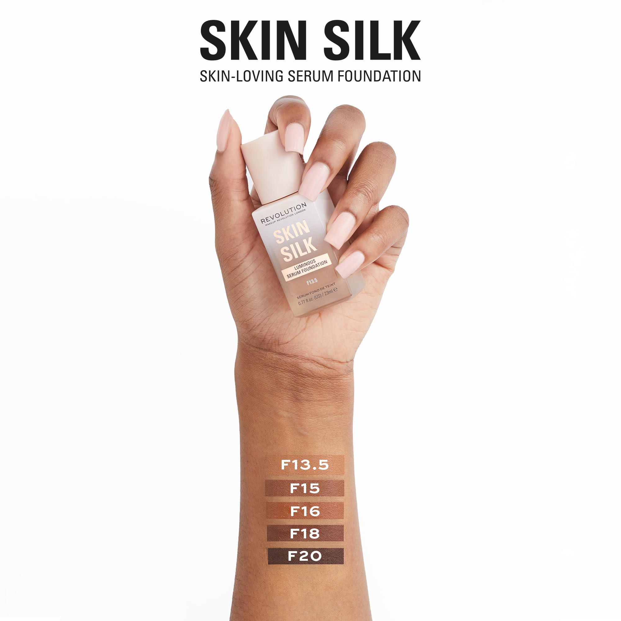 Foto 5 pulgar | Base De Maquillaje En Sérum Revolution Skin Silk F15 23 Ml - Venta Internacional.