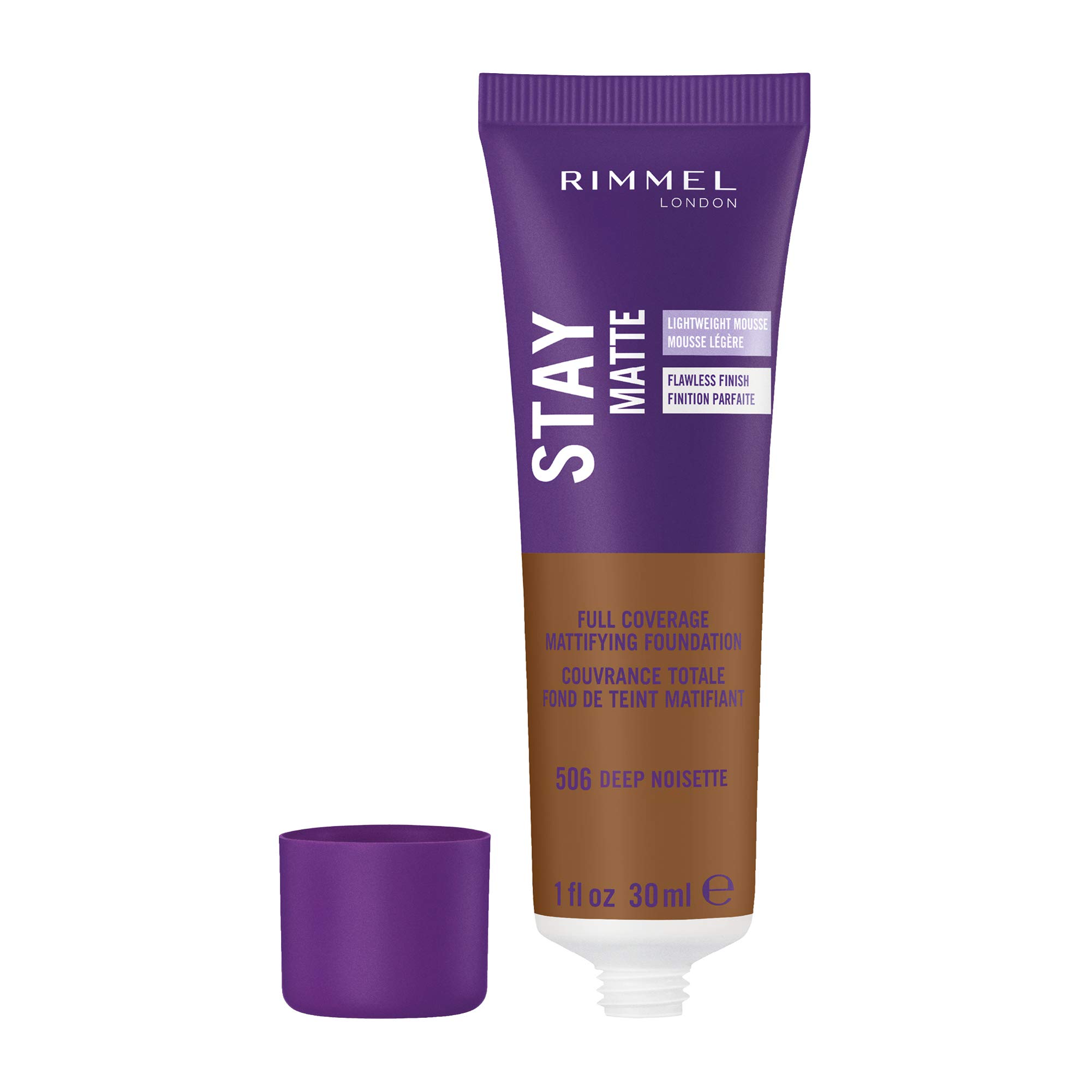 Foto 3 pulgar | Mousse Líquida Foundation Rimmel London Stay Matte, 30 Ml - Venta Internacional.