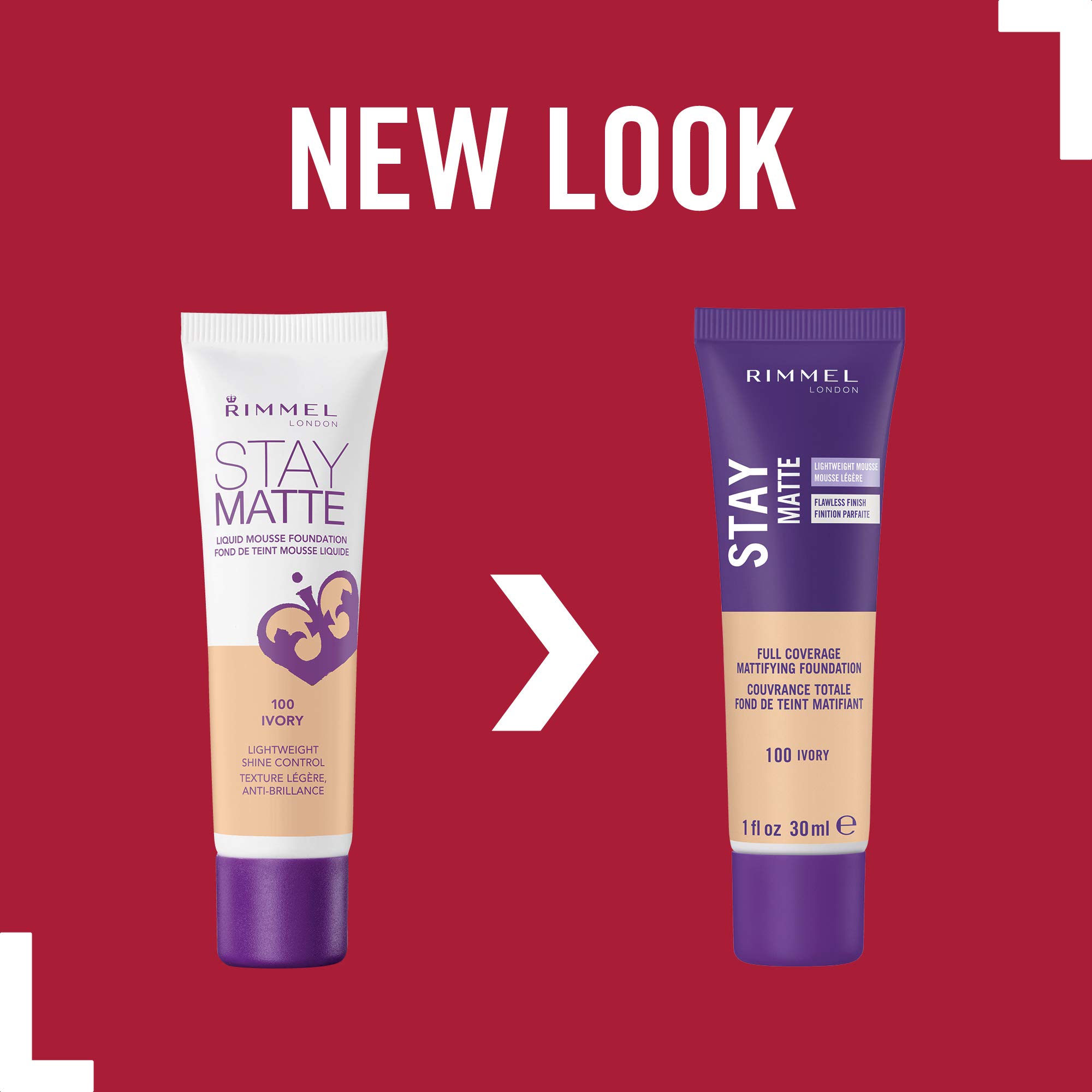 Foto 5 pulgar | Mousse Líquida Foundation Rimmel London Stay Matte, 30 Ml - Venta Internacional.