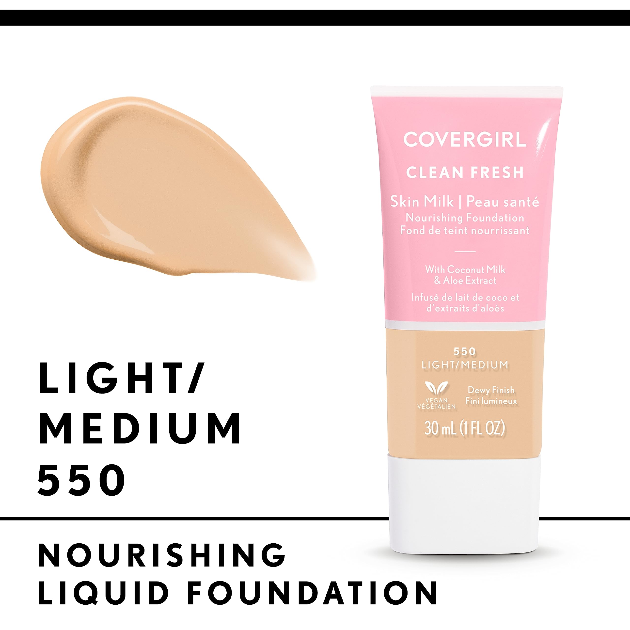 Foto 4 pulgar | Base De Maquillaje Covergirl Clean Fresh Skin Milk Light/medium - Venta Internacional.