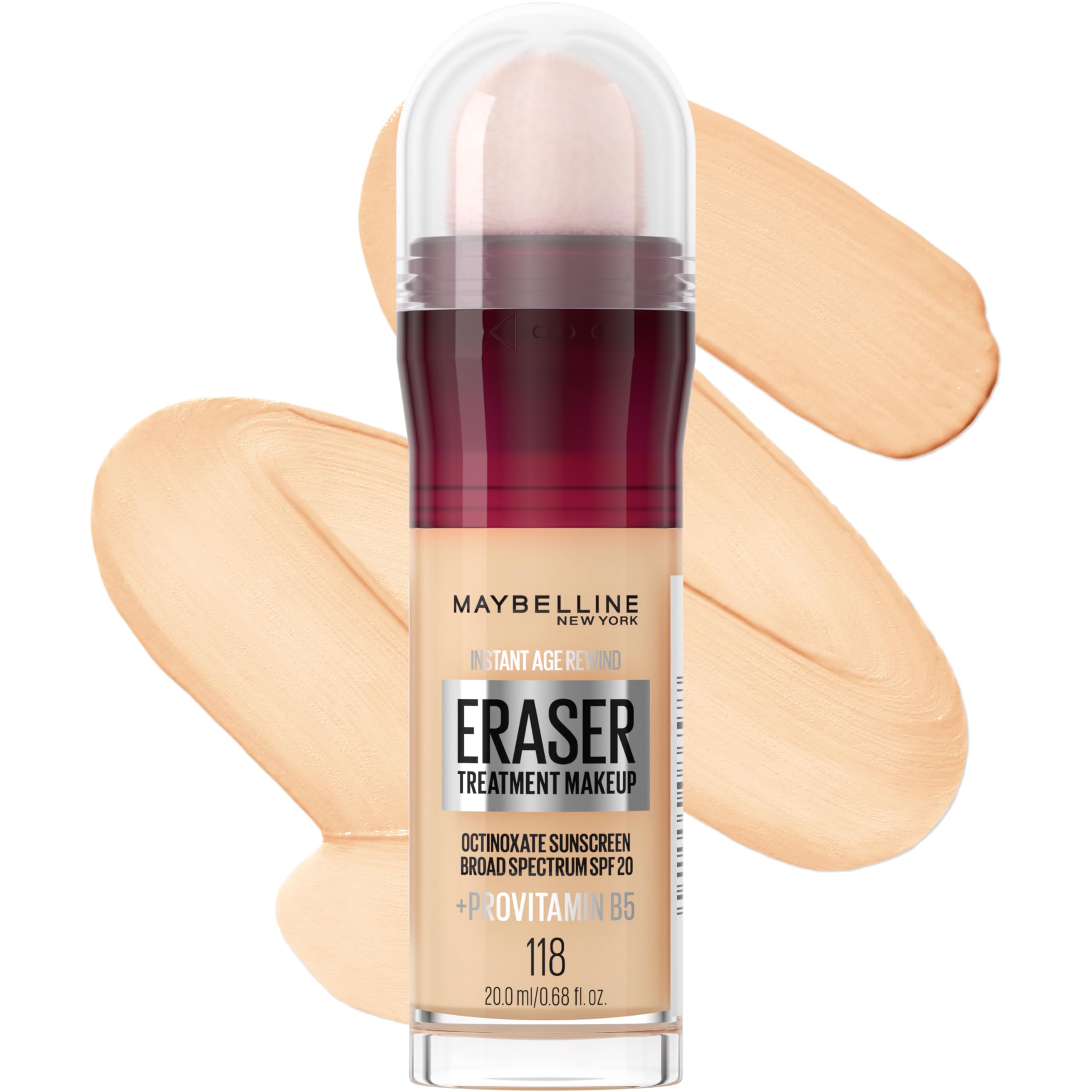 Foto 2 pulgar | Borrador Foundation Maybelline Instant Age Rewind, 118 Ml, Spf 20 - Venta Internacional.