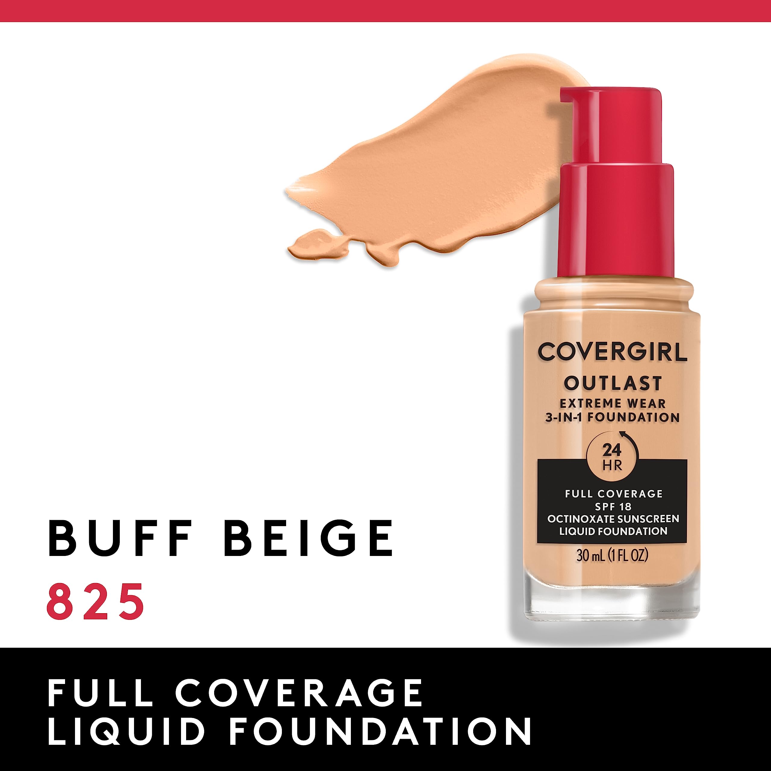 Foto 4 pulgar | Base De Maquillaje Líquida Covergirl Outlast Extreme Wear Spf18 30 Ml - Venta Internacional.