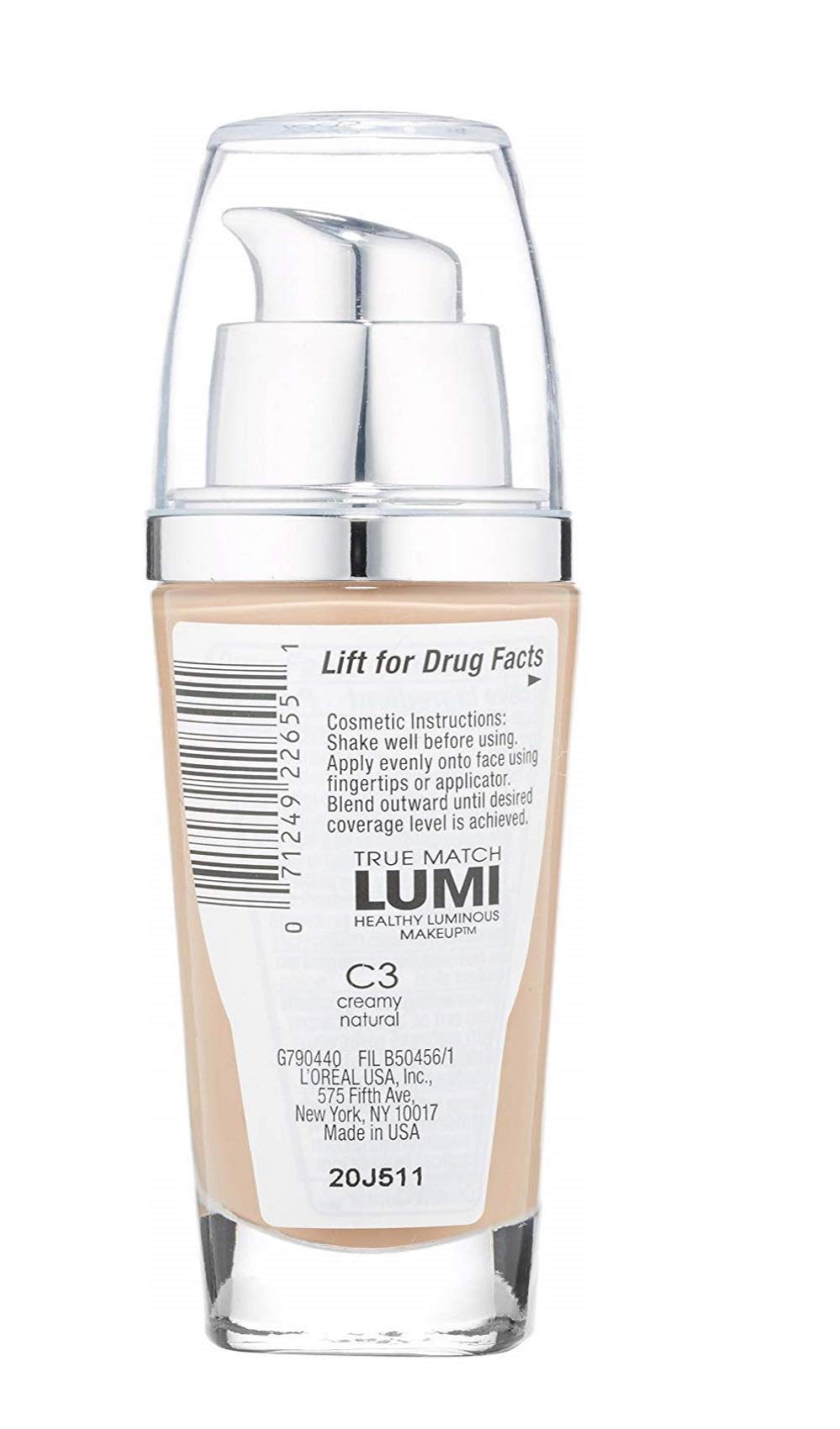 Foto 2 | Maquillaje L'oreal Paris True Match Lumi C3 Cremoso Natural 30 Ml - Venta Internacional.