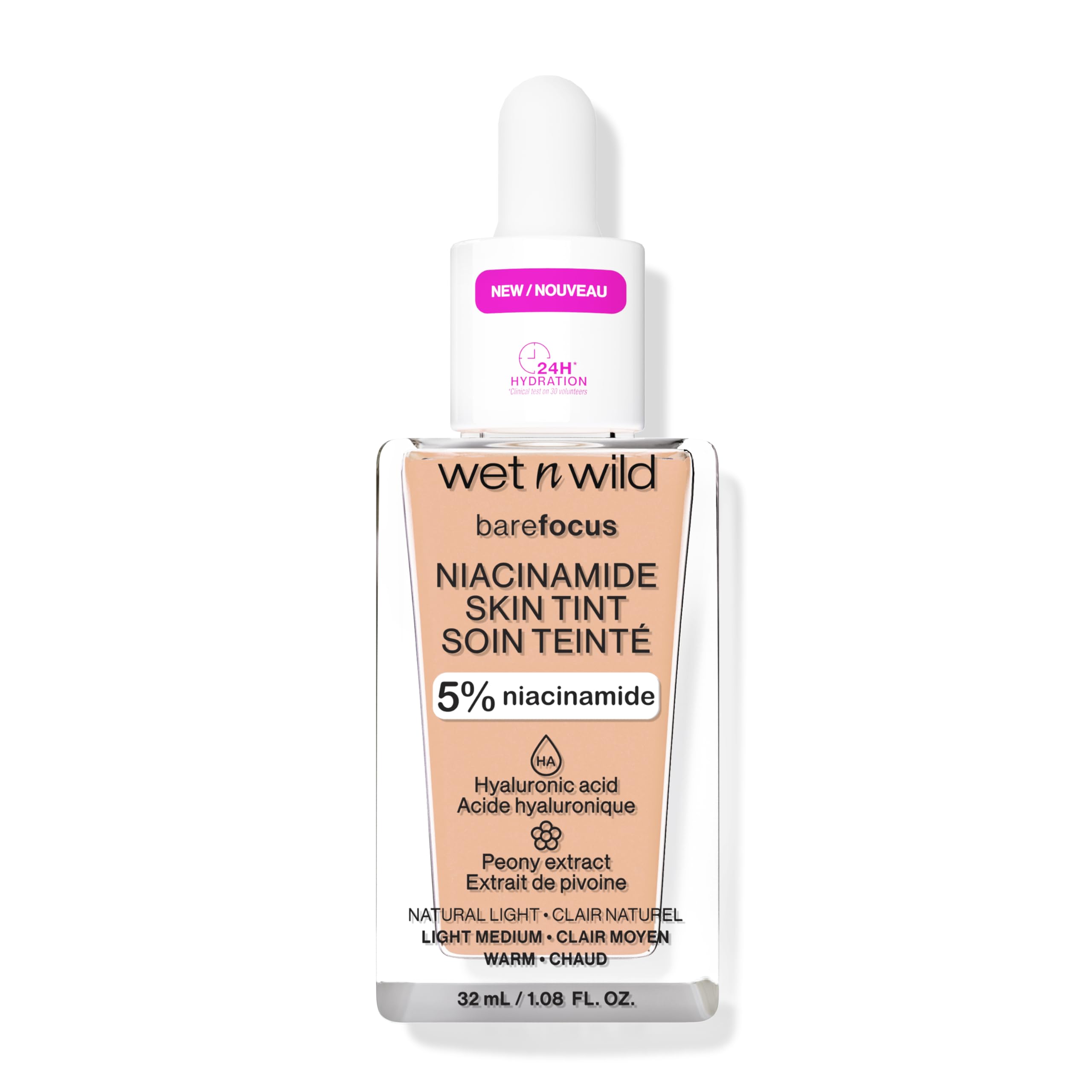 Foto 4 pulgar | Tinte Para La Piel Húmedo Y Salvaje Bare Focus 5% Niacinamide Light - Venta Internacional.