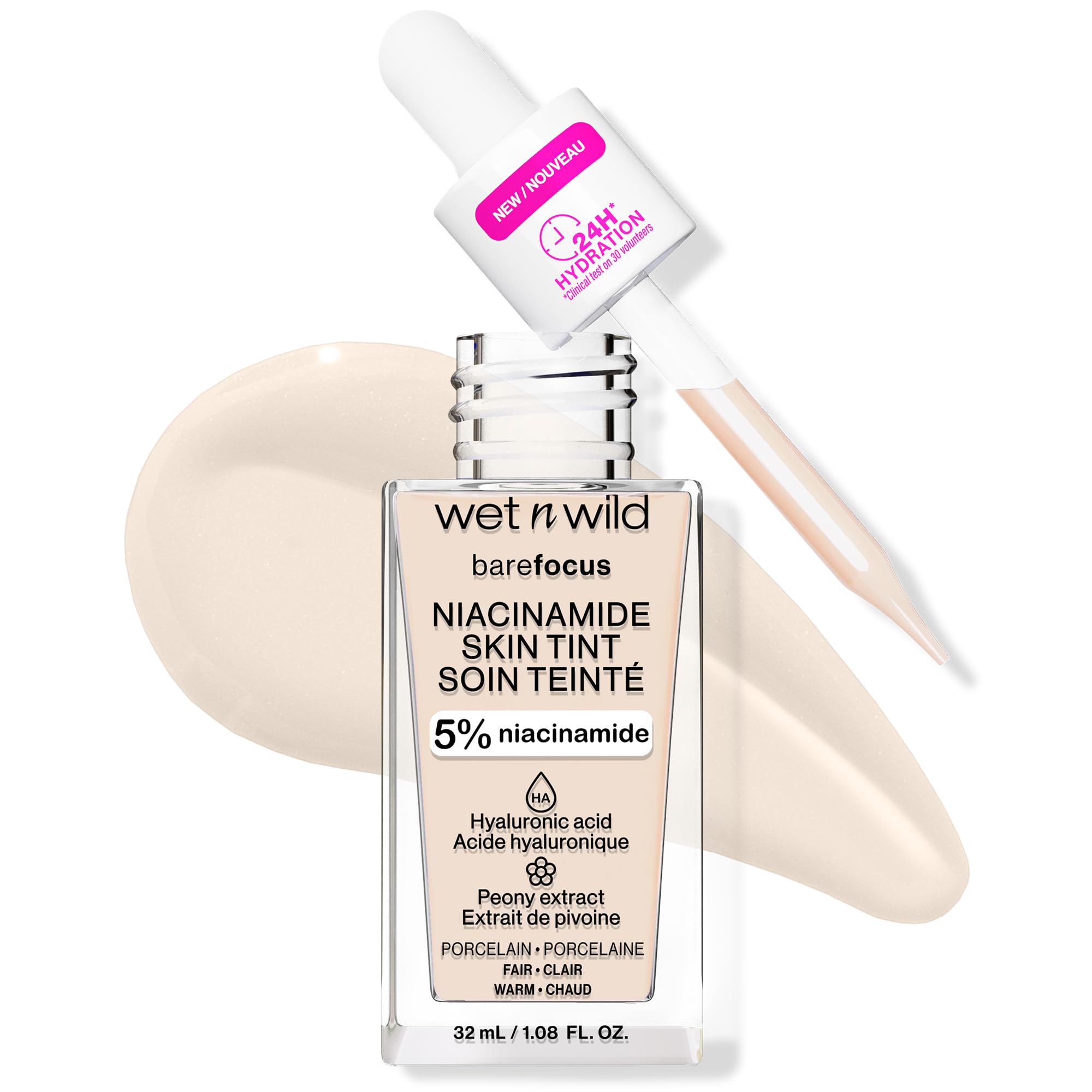 Foto 2 pulgar | Skin Tint Wet N Wild: Porcelana Bare Focus Con 5% De Niacinamida - Venta Internacional.