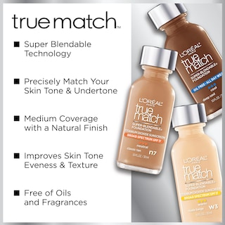 Foto 4 | Base De Maquillaje Líquida L'oreal Paris True Match Suntan W5.5 30 Ml - Venta Internacional.