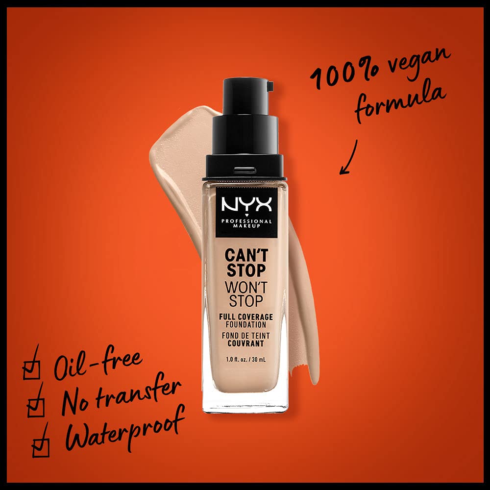 Foto 3 pulgar | Foundation Nyx Professional Makeup Can't Stop Won't Stop - Venta Internacional.