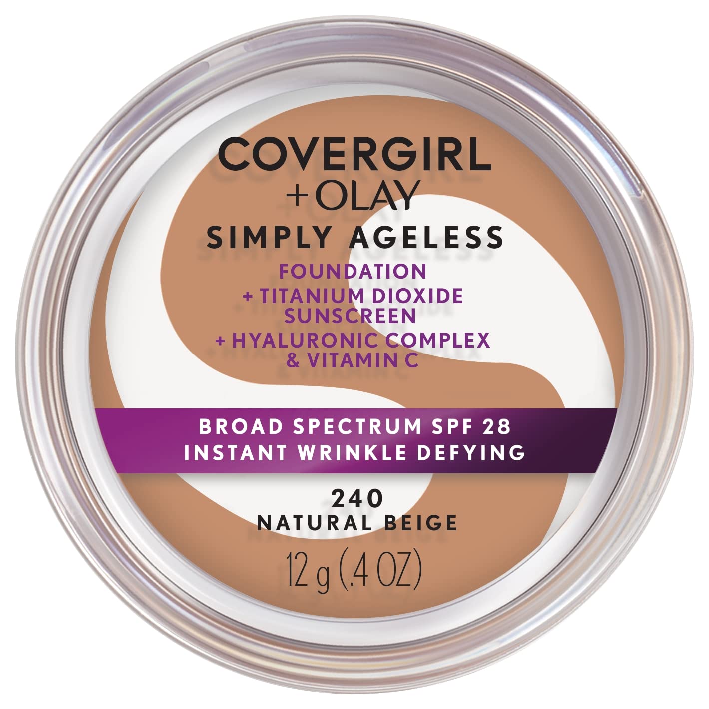 Foto 2 pulgar | Base De Maquillaje Covergirl & Olay Simply Ageless Natural Beige 12 Ml - Venta Internacional.