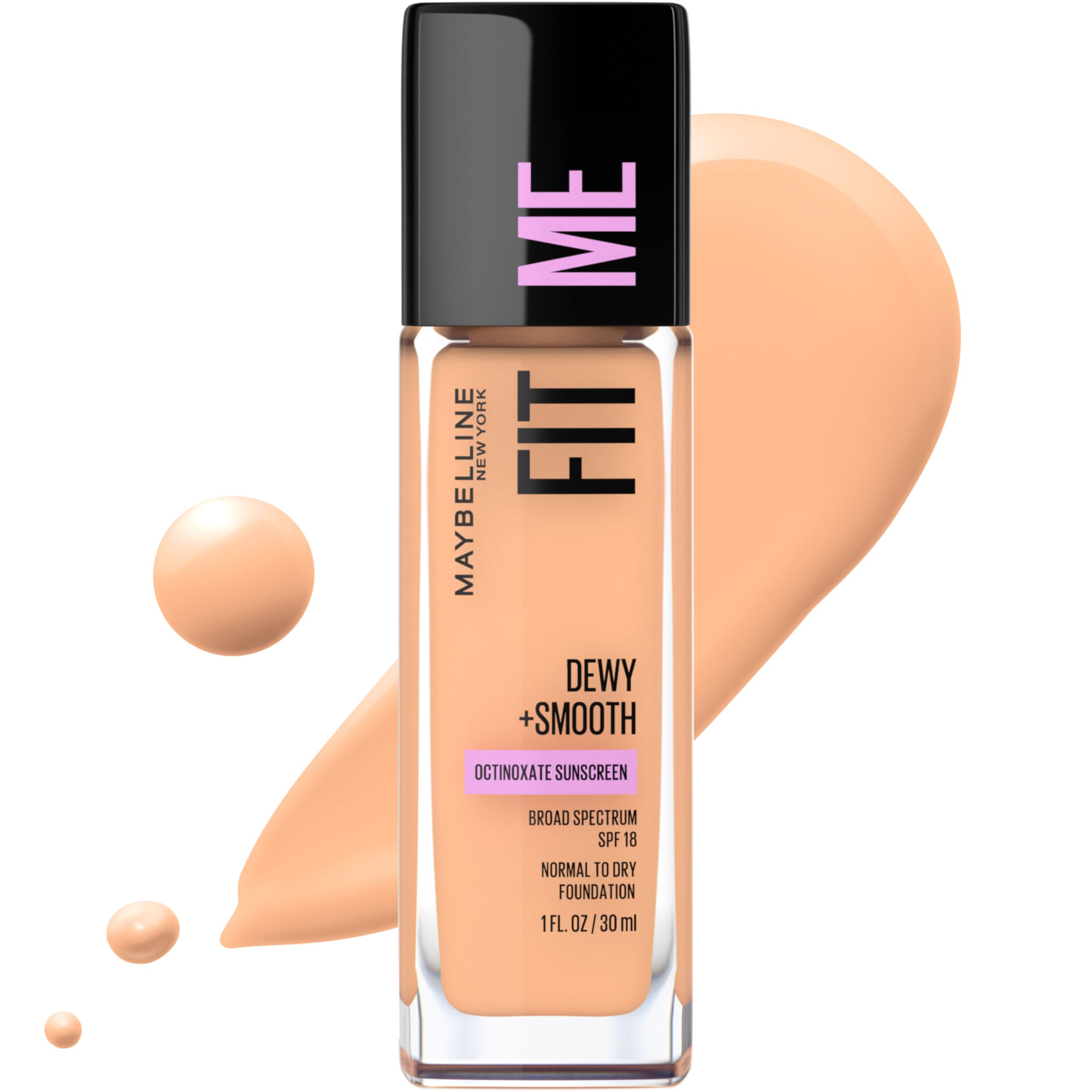 Base De Maquillaje Líquida Maybelline Fit Me Dewy + Smooth Buff Beige - Venta Internacional.