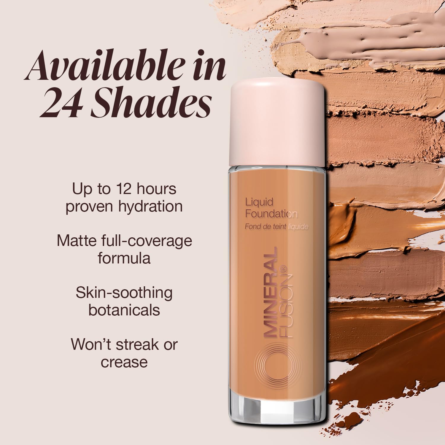 Foto 3 pulgar | Base De Maquillaje Mineral Fusion, Cobertura Total, Cálida, 5 Bronceados, 30 Ml - Venta Internacional.