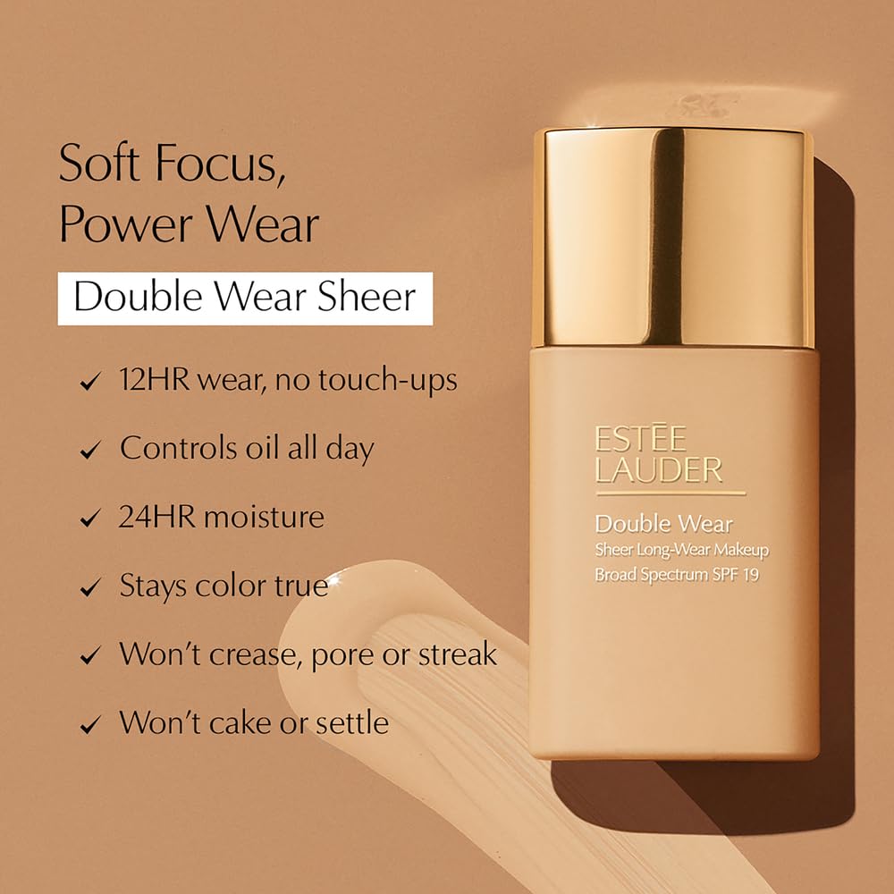 Foto 7 pulgar | Base Estée Lauder Double Wear Sheer Long-wear 30 Ml - Venta Internacional.