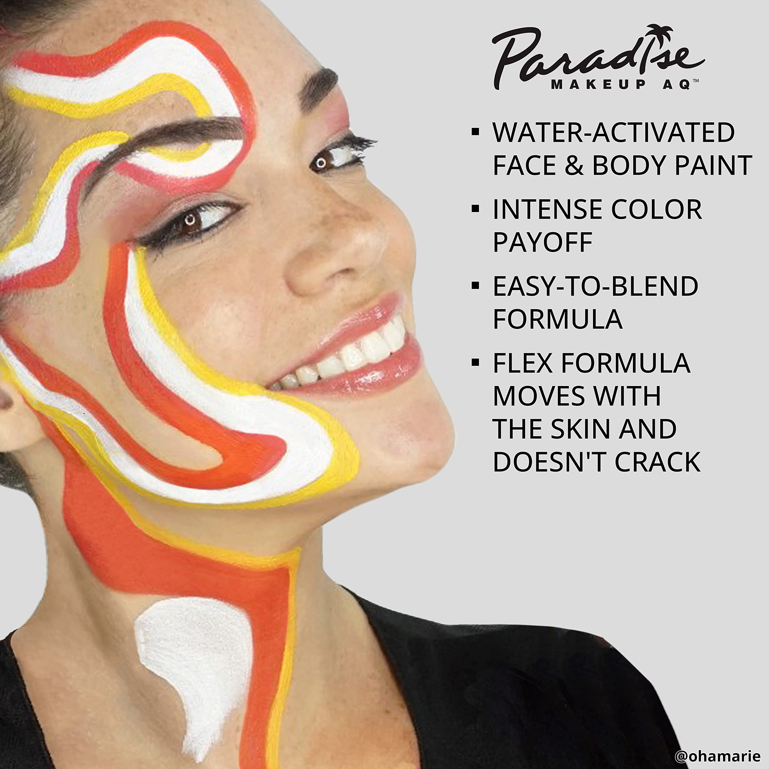 Foto 5 pulgar | Pintura Facial Y Corporal Mehron Paradise Makeup Aq Refill, 7 Ml, Naranja - Venta Internacional.