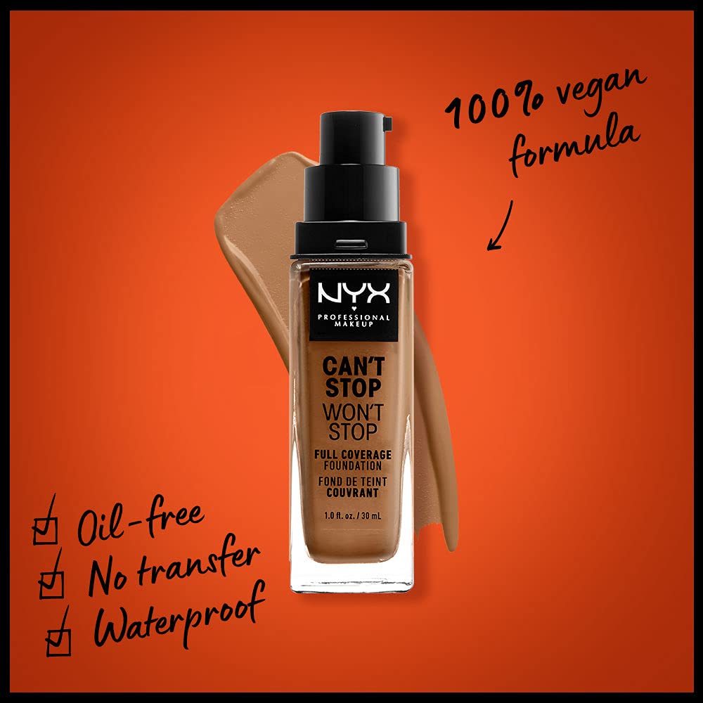 Foto 3 pulgar | Foundation Nyx Professional Makeup Can't Stop Won't Stop - Venta Internacional.