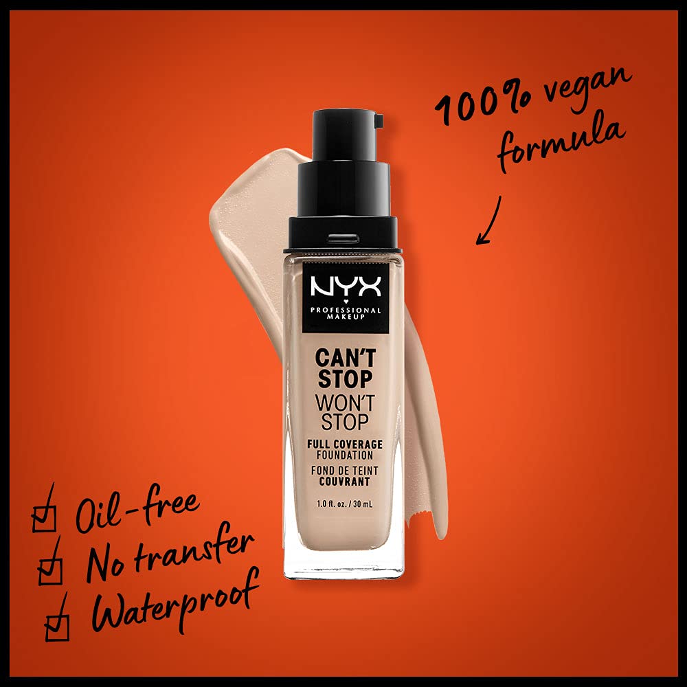 Foto 3 pulgar | Foundation Nyx Professional Makeup Can't Stop Won't Stop - Venta Internacional.