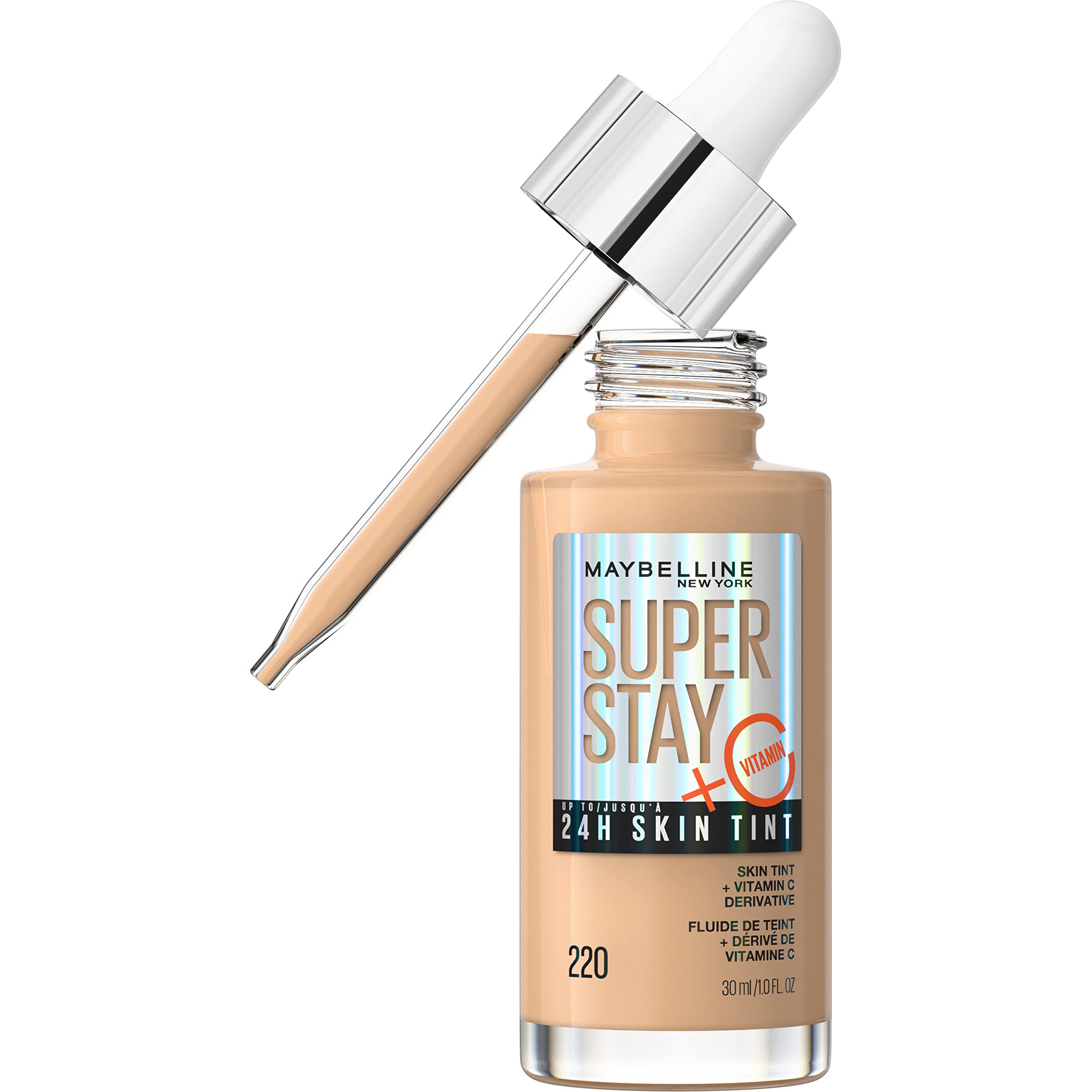 Foto 2 pulgar | Base De Maquillaje Maybelline Super Stay Skin Tint 220 Con Vitamina C - Venta Internacional.