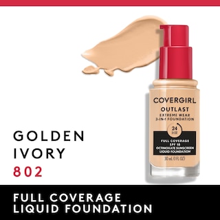 Foto 3 | Base De Maquillaje Líquida Covergirl Outlast Extreme Wear Spf 18 - Venta Internacional.