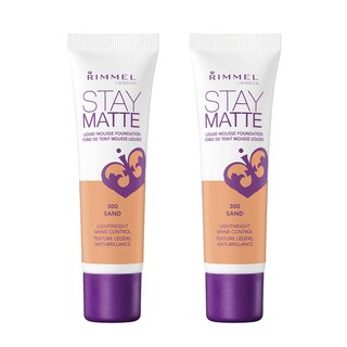 Foto 1 | Base Líquida Rimmel Stay Matte Sand, 30 Ml, 2 Unidades - Venta Internacional.