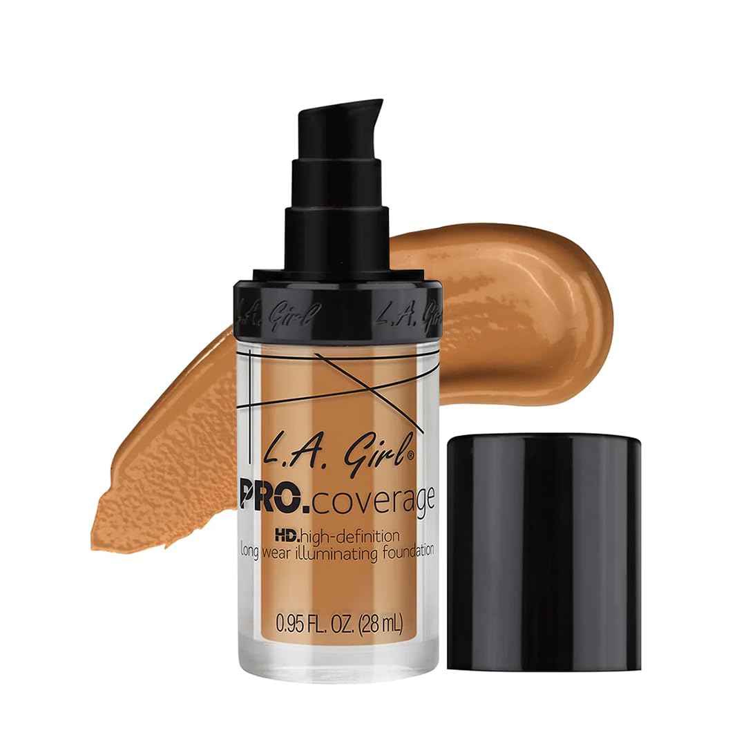 Base Líquida L.a. Girl Pro Coverage, Beige Cálido, 28 Ml - Venta Internacional.