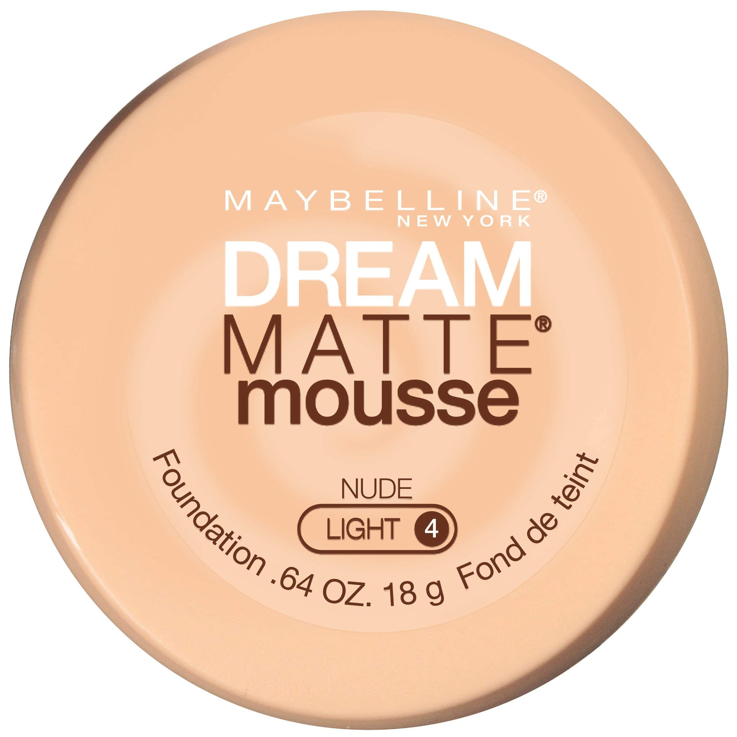 Base De Maquillaje Maybelline New York Dream Matte Mousse Nude, 18 Ml - Venta Internacional.