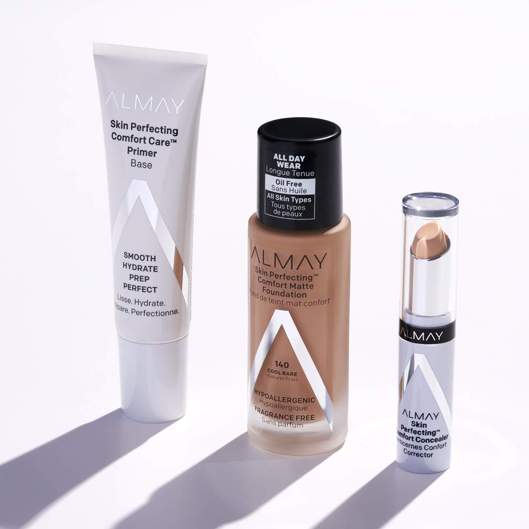 Foto 8 pulgar | Base Almay Skin Perfecting Comfort Matte Warm Almond - Venta Internacional.