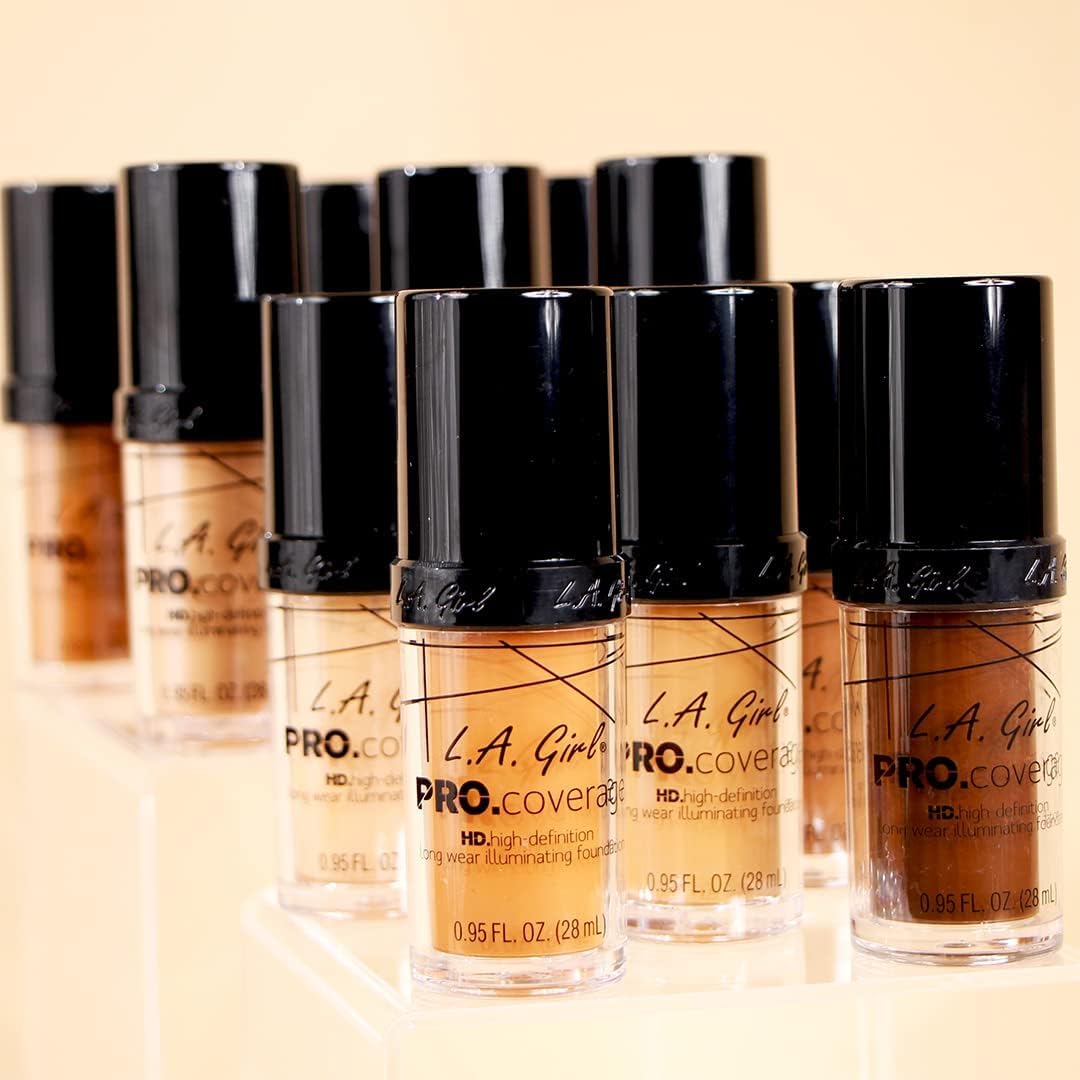 Foto 8 pulgar | Liquid Foundation L.a. Girl Pro Coverage Bronceado, 28 Ml - Venta Internacional.