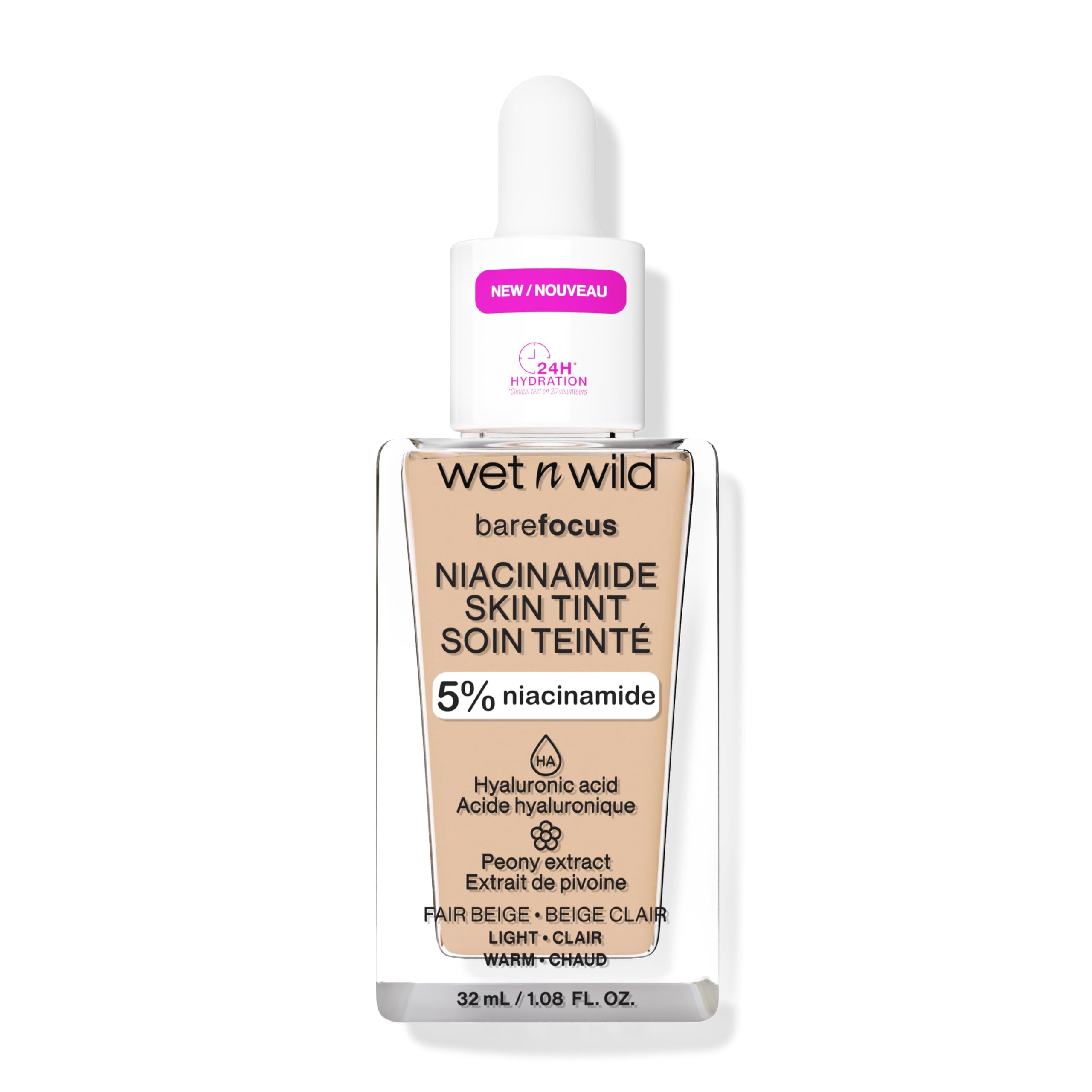 Foto 4 pulgar | Skin Tint Wet N Wild Bare Focus 5% Niacinamida Fair Beige - Venta Internacional.