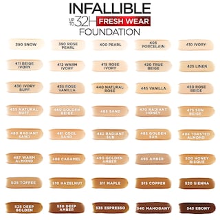 Foto 6 | Fundación L'oreal Paris Infallible Hasta 32 Horas, 30 Ml, 450 Rosas - Venta Internacional.