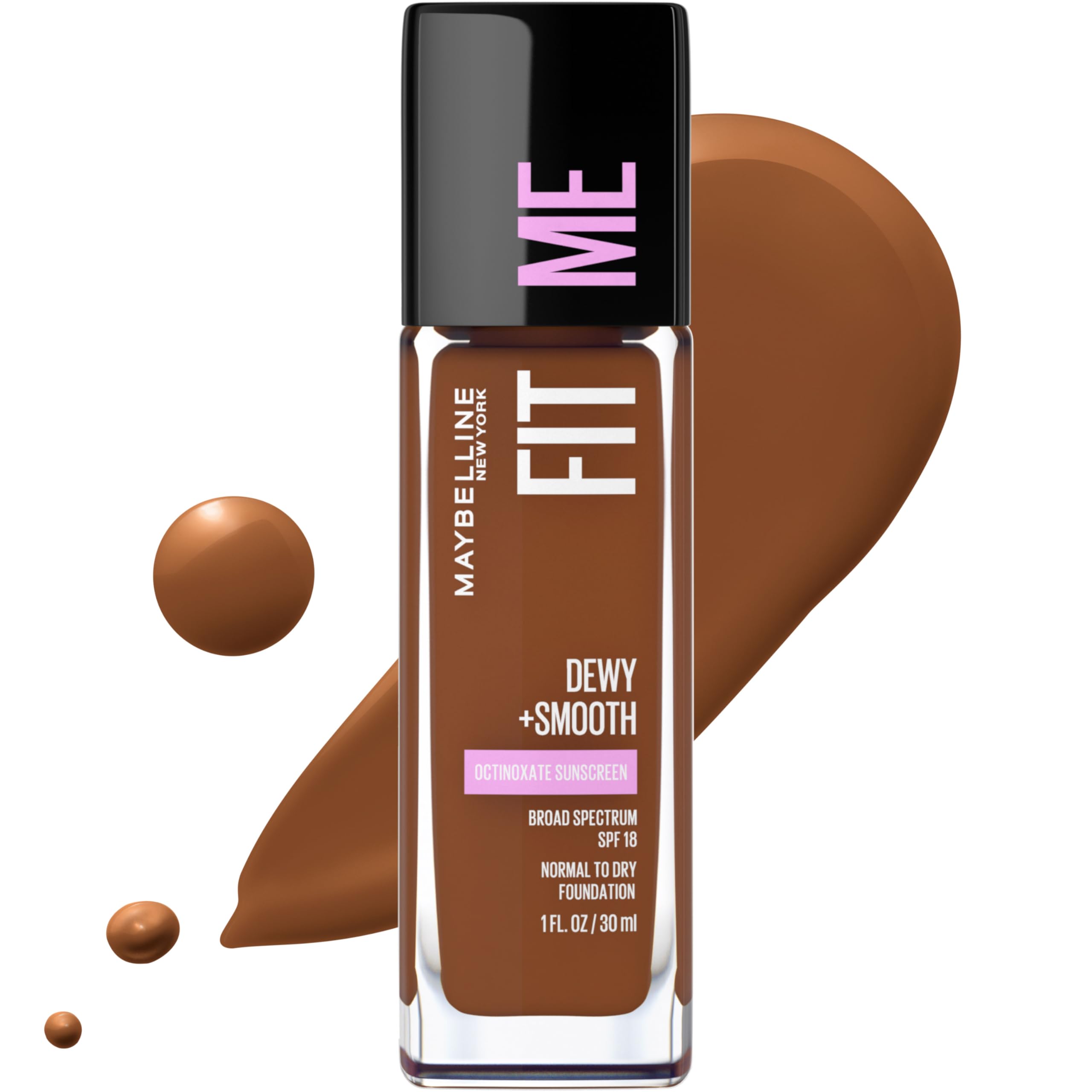 Base De Maquillaje Líquida Maybelline Fit Me Dewy + Smooth Java 30 Ml - Venta Internacional.