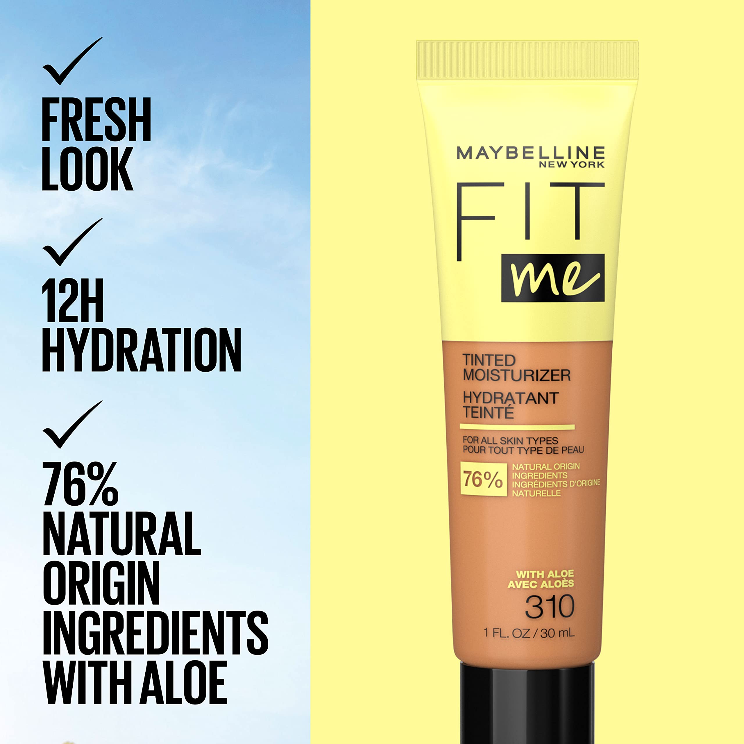 Foto 7 pulgar | Crema Hidratante Con Color Maybelline Fit Me Natural Coverage 322 - Venta Internacional.