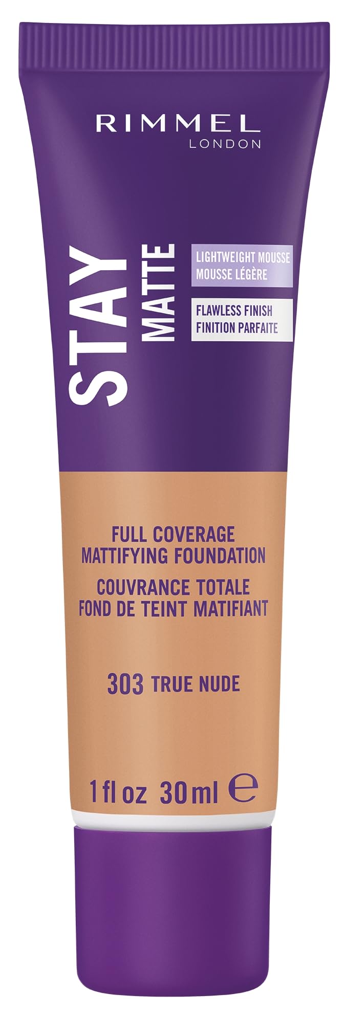 Foto 2 pulgar | Mousse Líquida Foundation Rimmel London Stay Matte, 30 Ml - Venta Internacional.