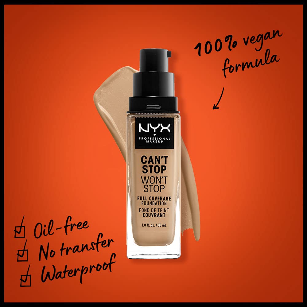 Foto 3 pulgar | Foundation Nyx Professional Makeup Can't Stop Won't Stop - Venta Internacional.