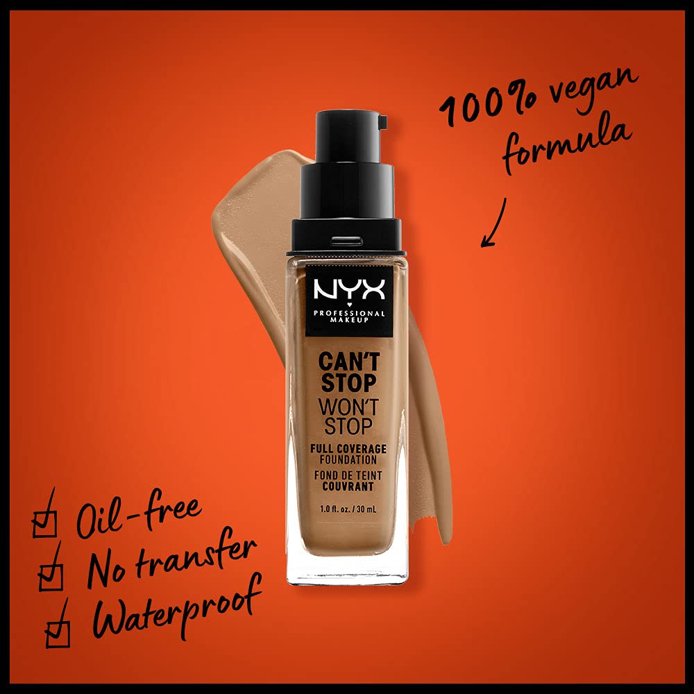 Foto 3 pulgar | Foundation Nyx Professional Makeup Can't Stop Won't Stop - Venta Internacional.