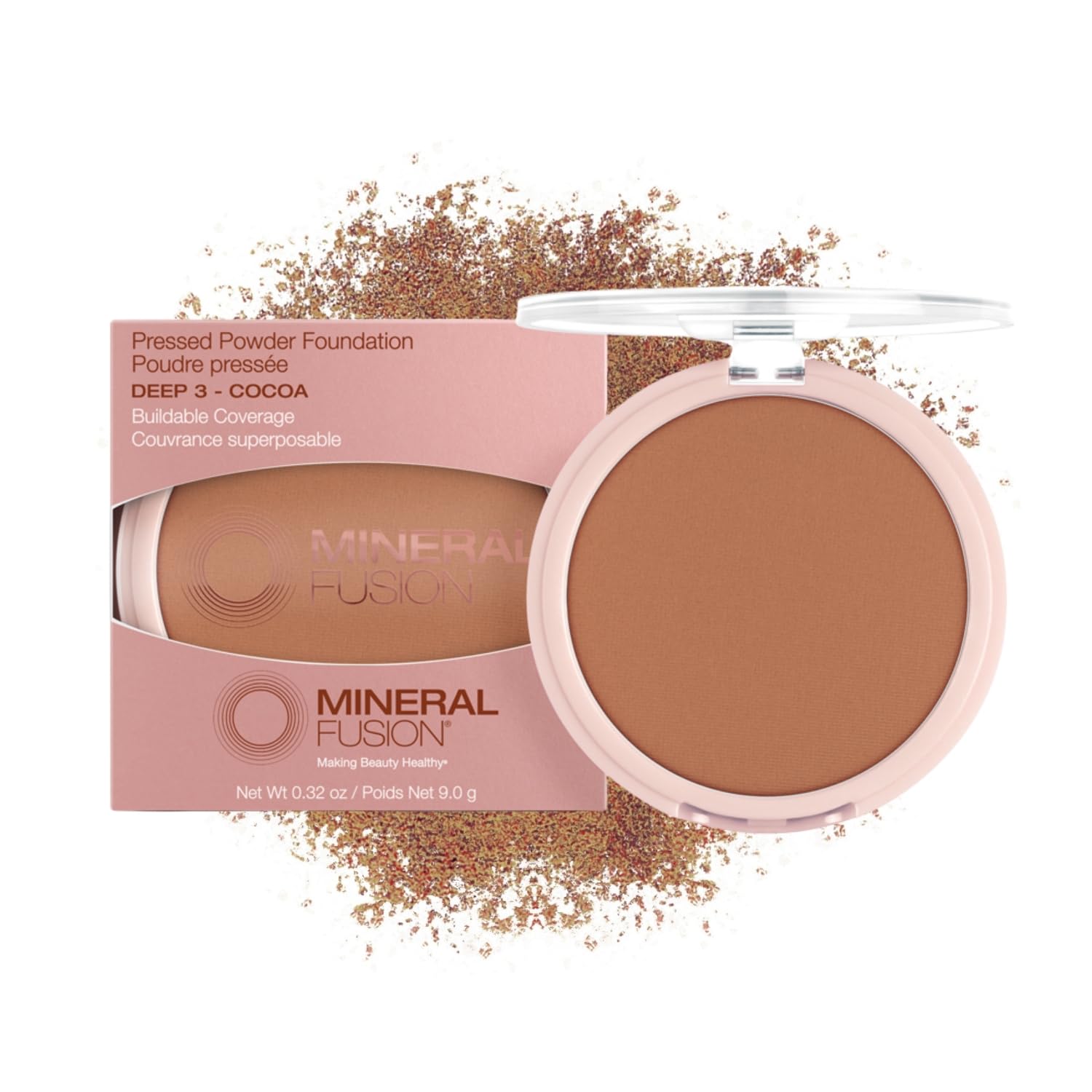 Base De Maquillaje En Polvo Prensado Mineral Fusion Deep 3, 9 Ml - Venta Internacional.
