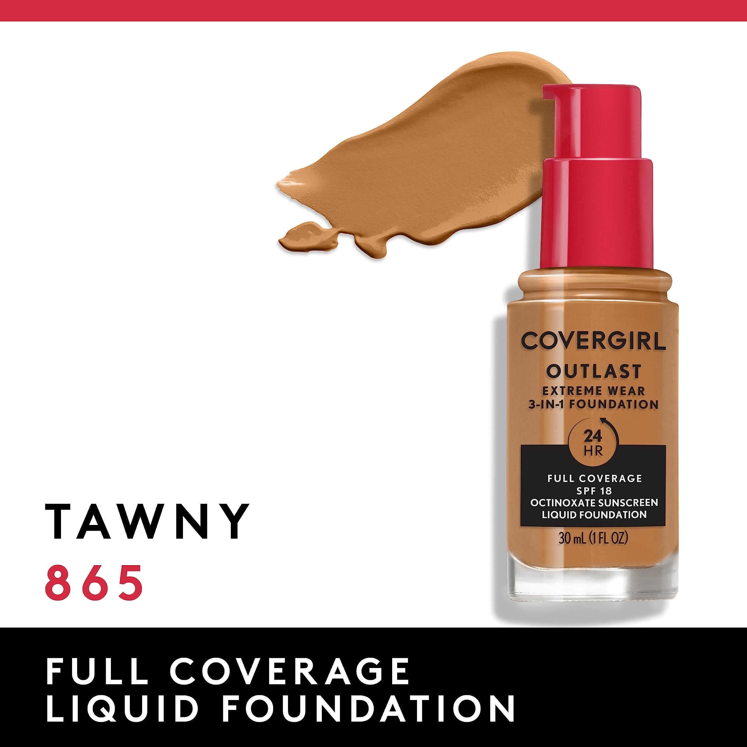 Foto 4 pulgar | Base De Maquillaje Líquida Covergirl Outlast Extreme Wear Tawny 30 Ml - Venta Internacional.
