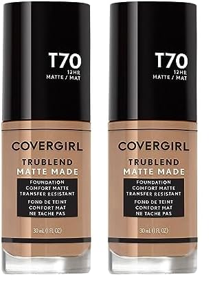Foto 2 pulgar | Base Líquida Covergirl Trublend Matte Made Caramel, Paquete De 2 - Venta Internacional.