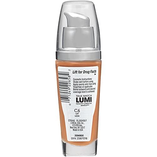 Foto 4 pulgar | Maquillaje L'oreal Paris True Match Lumi Healthy C6 Soft Sable - Venta Internacional.