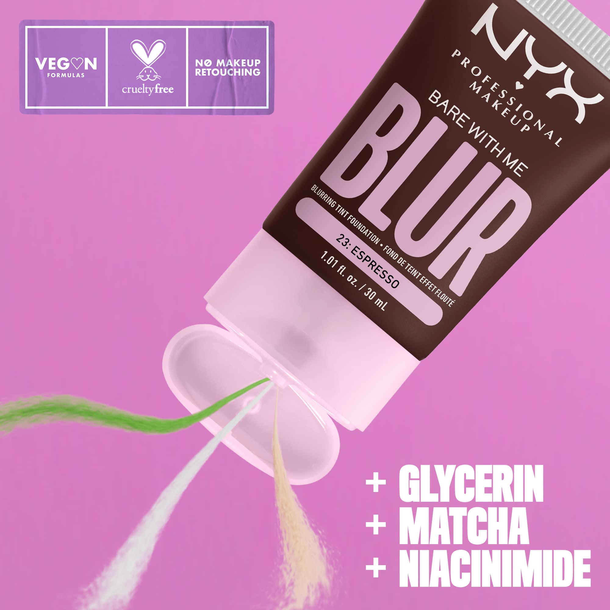 Foto 3 pulgar | Base Nyx Professional Makeup Bare With Me Espresso - Venta Internacional.