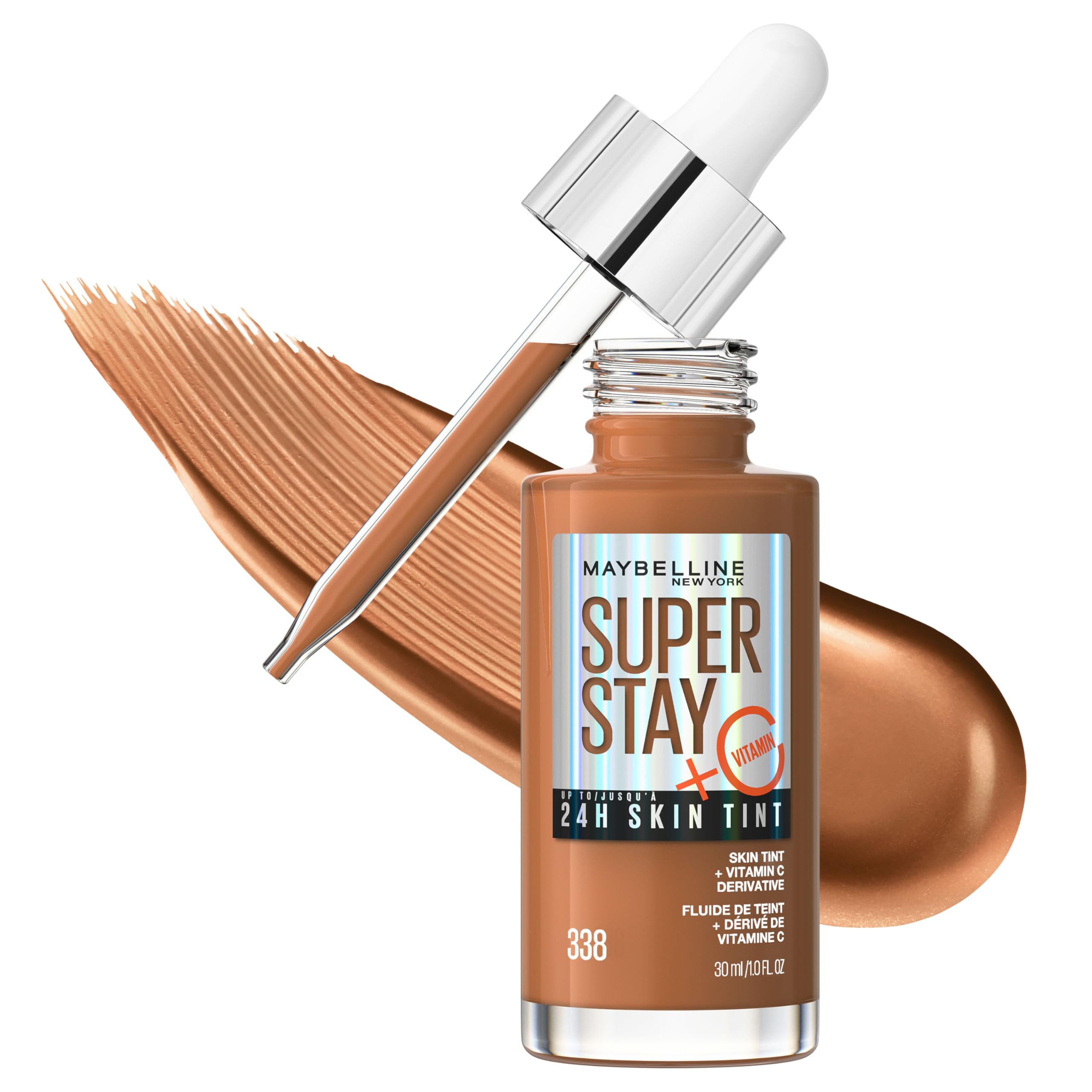 Base De Maquillaje Maybelline Super Stay Skin Tint 338 Con Vitamina C - Venta Internacional.