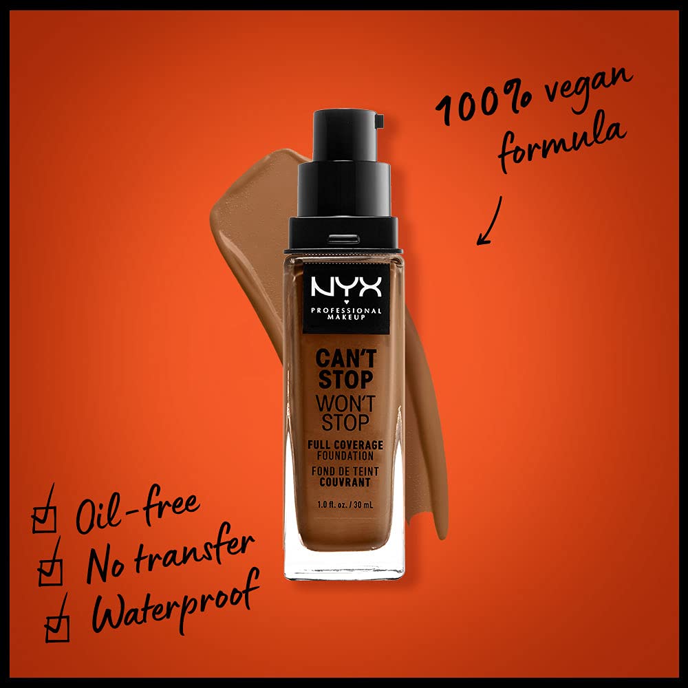 Foto 3 pulgar | Foundation Nyx Professional Makeup Can't Stop Won't Stop - Venta Internacional.