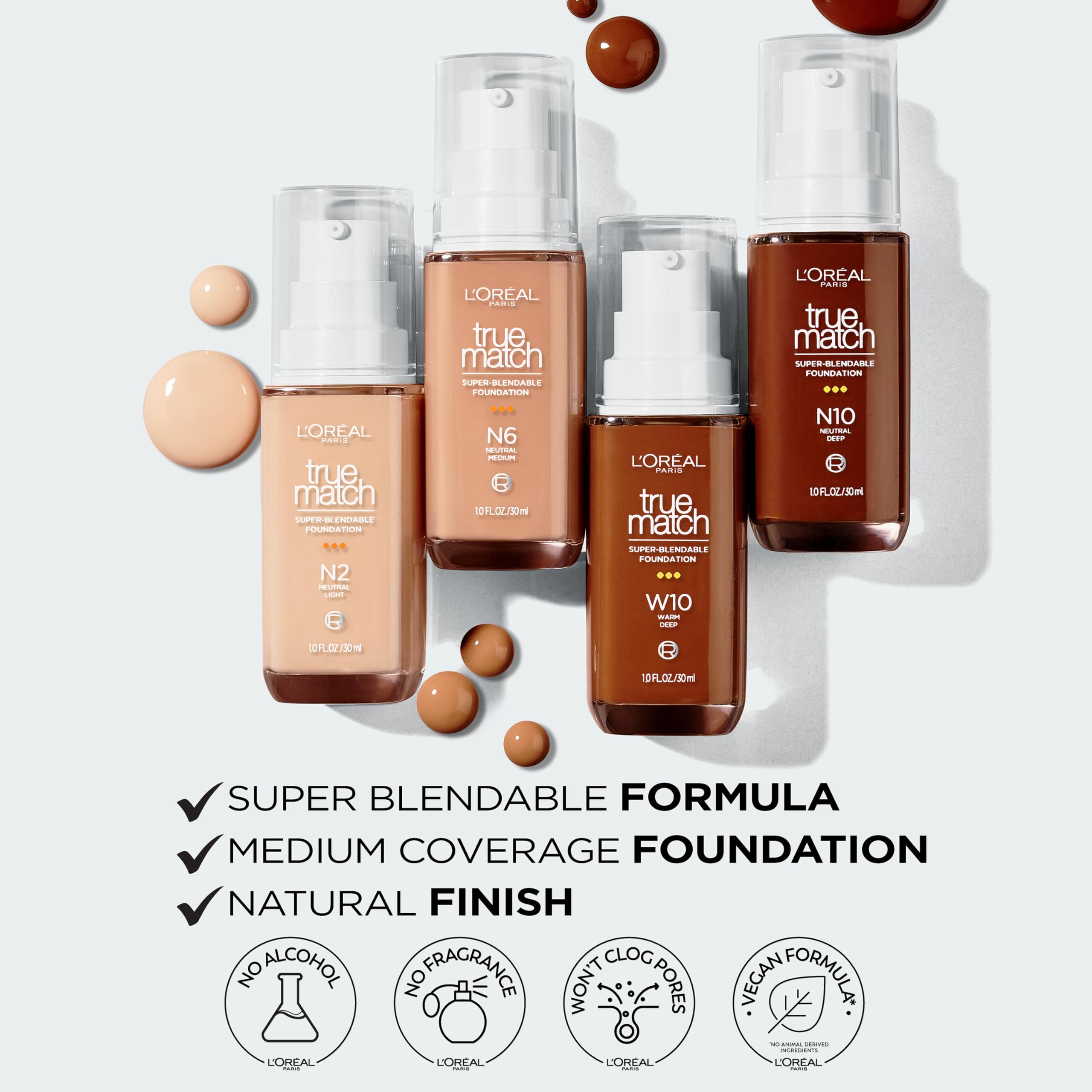 Foto 5 pulgar | Base L'oreal Paris True Match Superblendable N6 30 Ml - Venta Internacional.