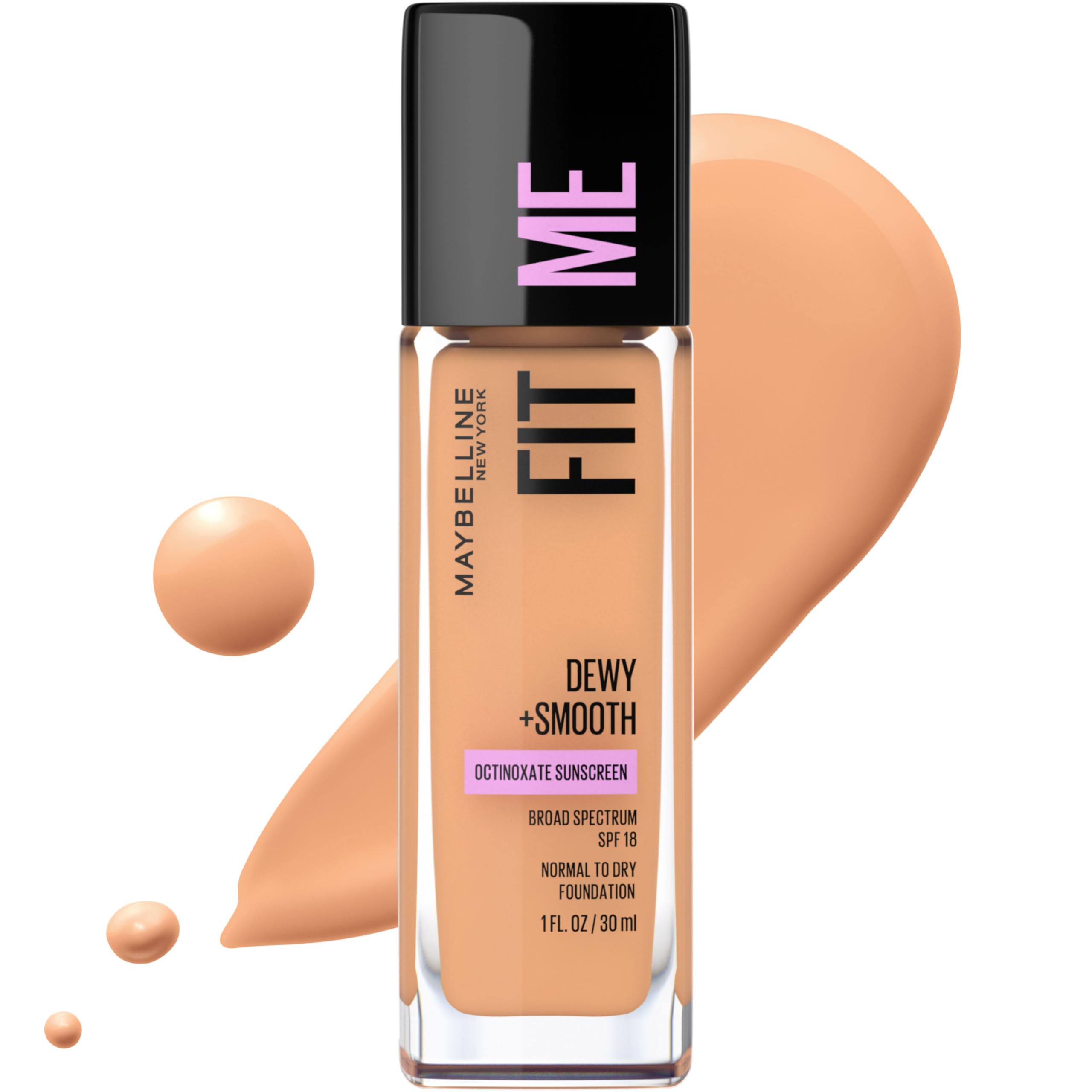Base Líquida Maybelline Fit Me Dewy + Smooth Sun Beige - Venta Internacional.