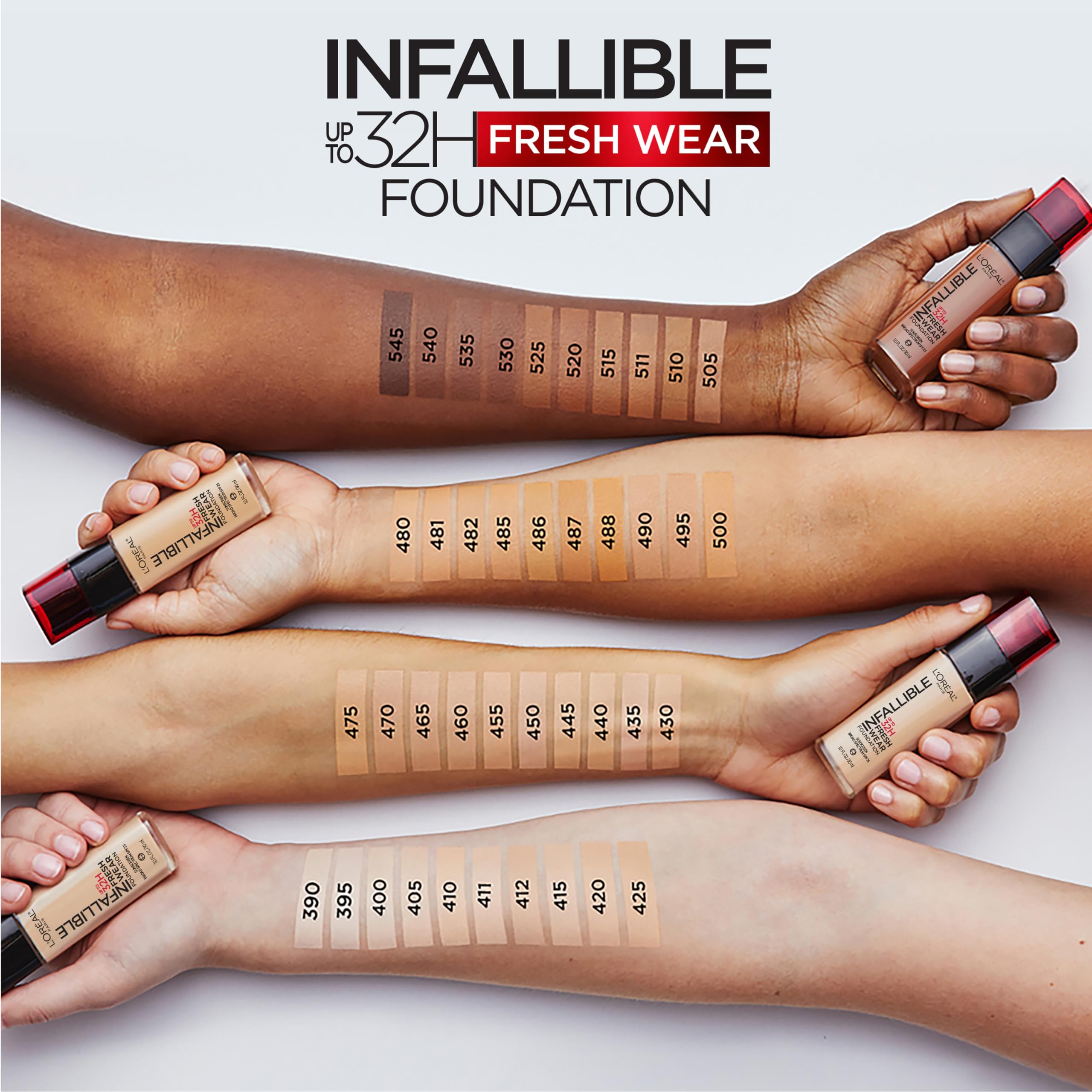 Foto 4 | Fundación L'oreal Paris Infallible Hasta 32 Horas 520 Sienna 30 Ml - Venta Internacional.