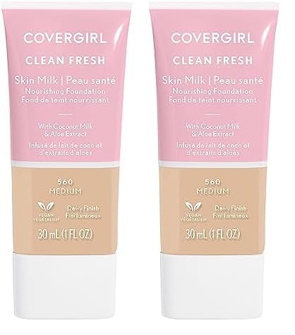 Foto 2 pulgar | Base Covergirl Clean Fresh Skin Milk Medium 30 Ml (x2) - Venta Internacional.