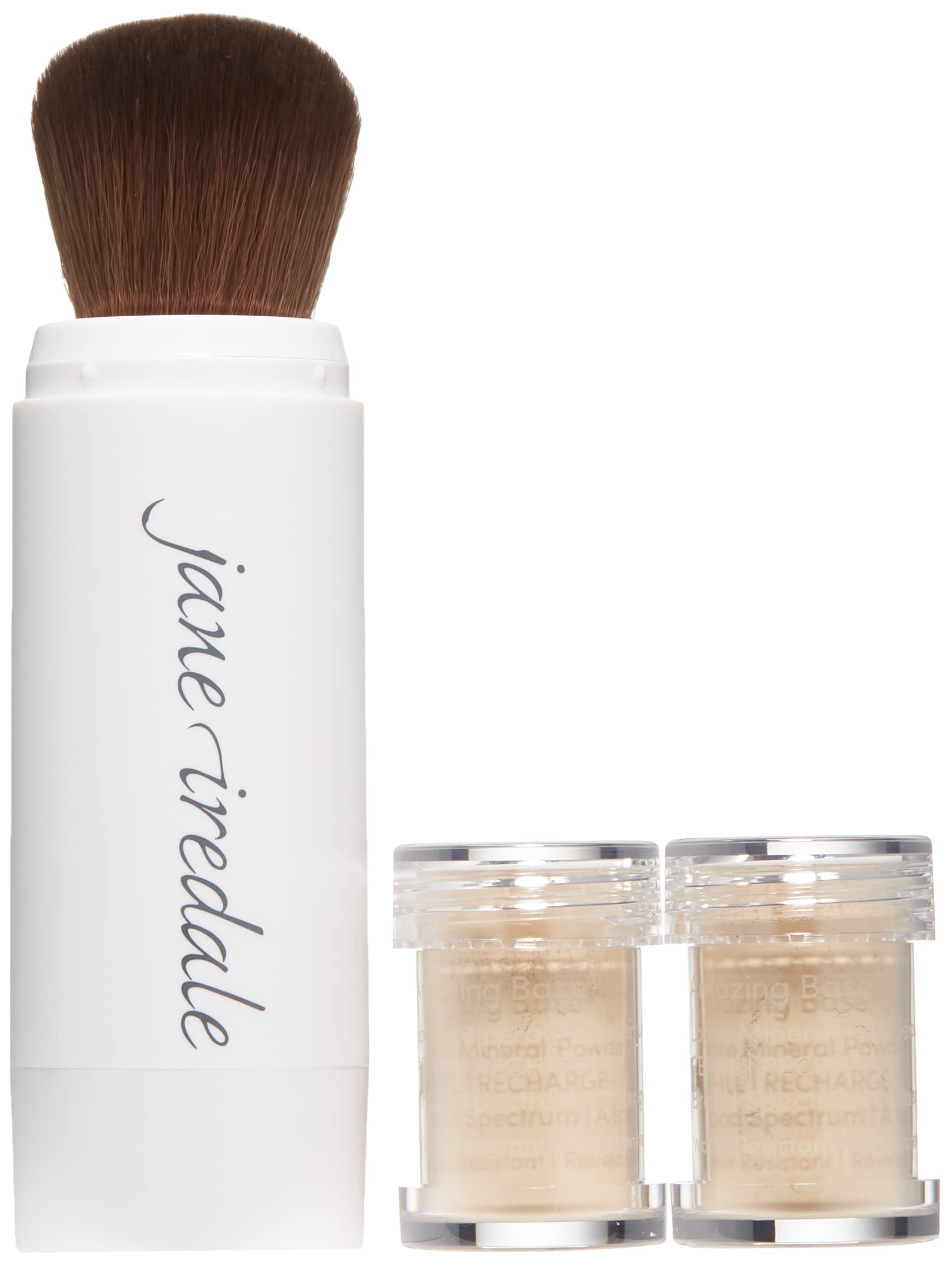 Foto 3 pulgar | Brocha Rellenable Amazing Base De Maquillaje Jane Iredale, Seda Cálida - Venta Internacional.