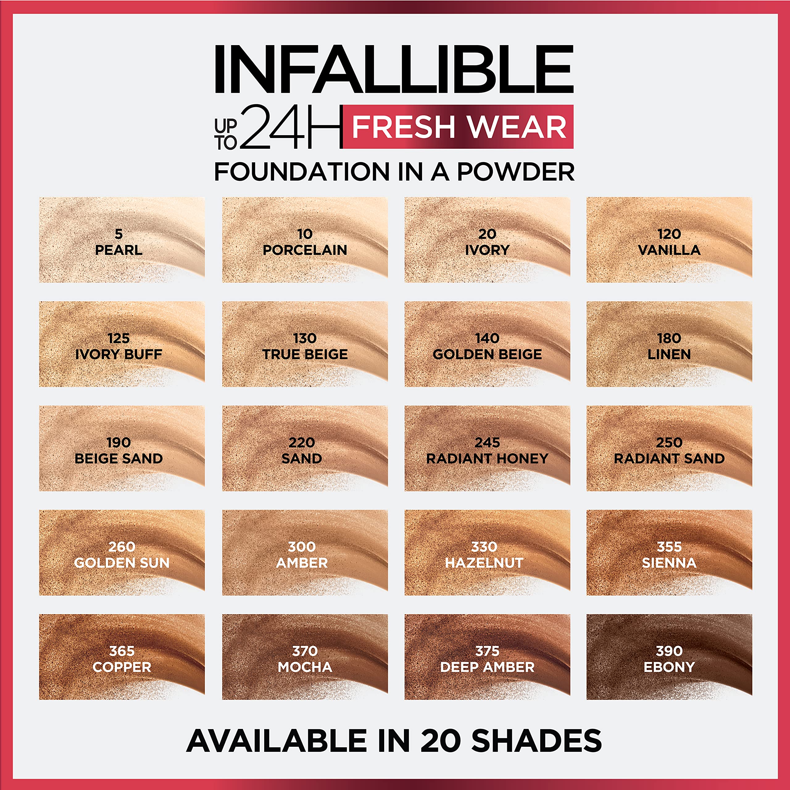 Foto 8 pulgar | Base L'oreal Paris Infallible Fresh Wear En Polvo, 9 Ml - Venta Internacional.