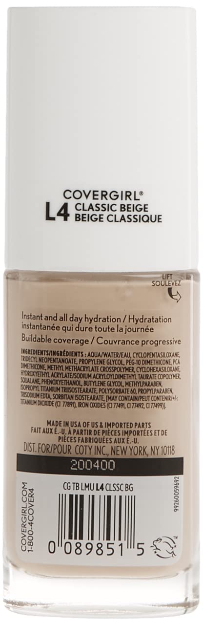 Foto 3 pulgar | Base De Maquillaje Líquido Covergirl Trublend Classic Beige L4 30 Ml - Venta Internacional.