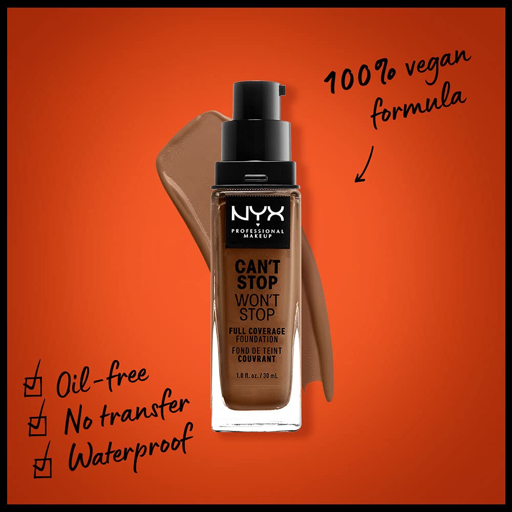 Foto 3 pulgar | Foundation Nyx Professional Makeup Can't Stop Won't Stop - Venta Internacional.